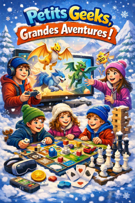 PETITS GEEKS, GRANDES AVENTURES ! – Programmes détaillés Vacances d&rsquo;Hiver 2026