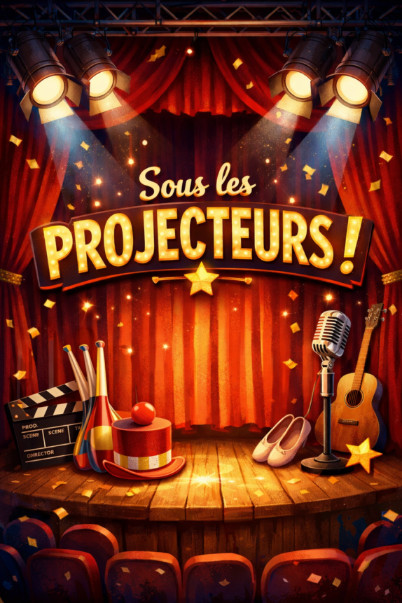 SOUS LES PROJECTEURS – Préprogramme 3-12 ans : Printemps 2026 2026